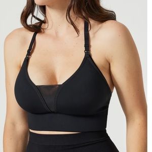 NWT BLANQI Adjustable Racerback Nursing Bra (S) - Black